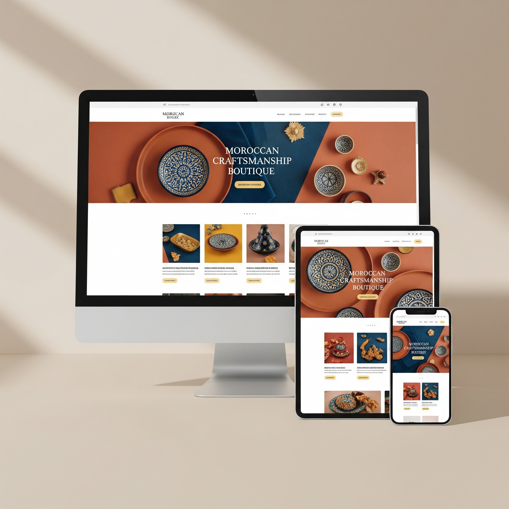 Maquette du projet E-commerce Artisanat
